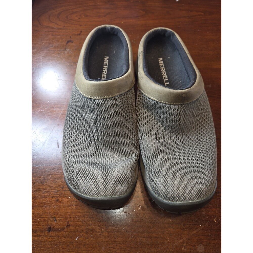 Merrell Encore Breeze 4 Clog Women's 6.5 Grey Mesh Slip On Mule Shoe J003256